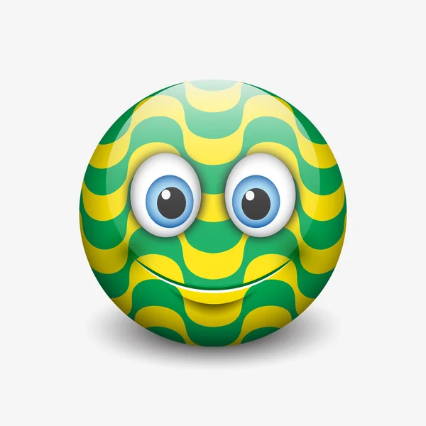 Copacabana patroon smiley — Stockvector