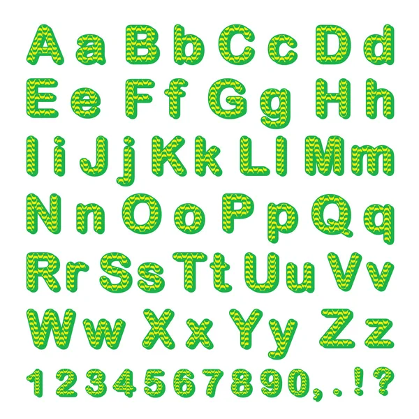 Green font design — Stock Vector