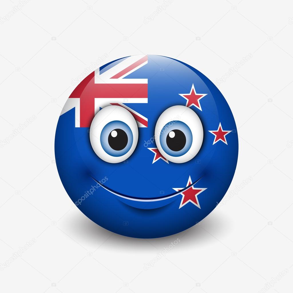 New Zealand flag smiley Stock Illustration by ©I.Petrovic #112593448