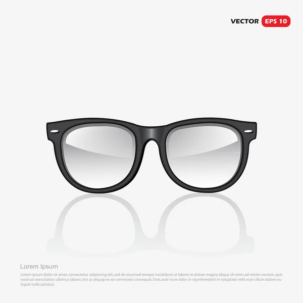 Svarta glasögon ram — Stock vektor