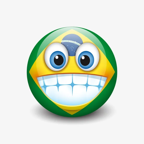 Emoticono sonriente lindo — Vector de stock