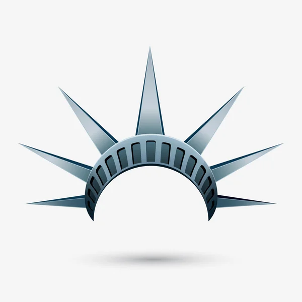 Staty av liberty crown — Stock vektor