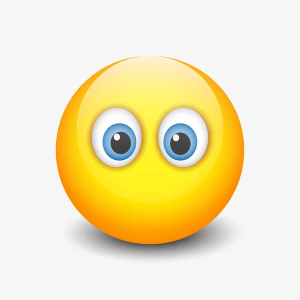 Carino emoticon silenzioso — Vettoriale Stock