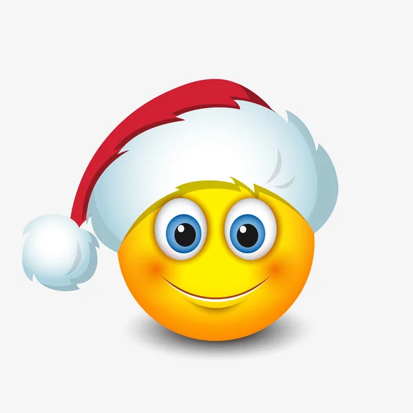 Cute Santa Claus emoticon — Stock Vector