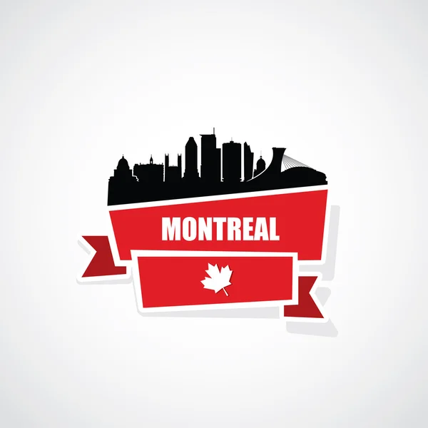 Montreal ribbon banner — Stock Vector