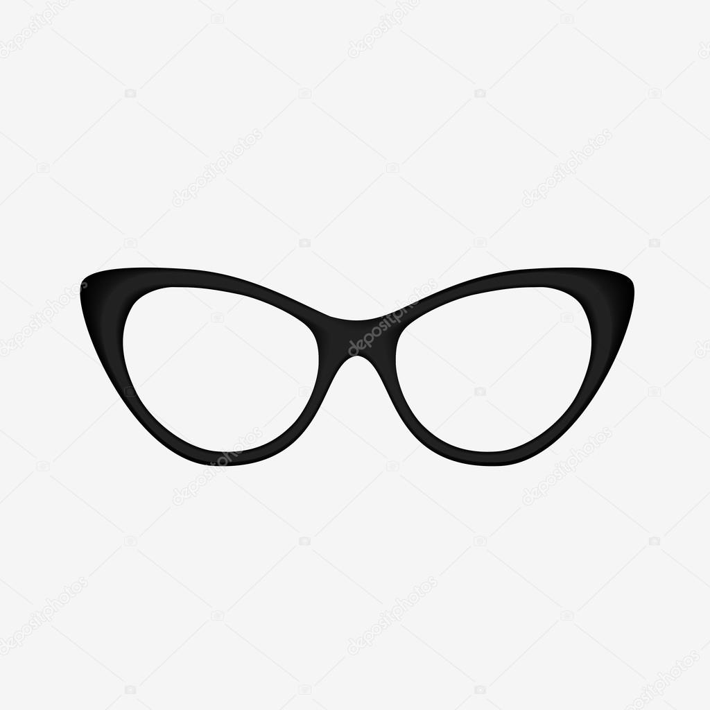 Black women eyeglasses frame Stock Vector by ©I.Petrovic 120087474