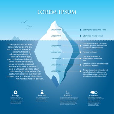 Buzdağı Infographic illüstrasyon