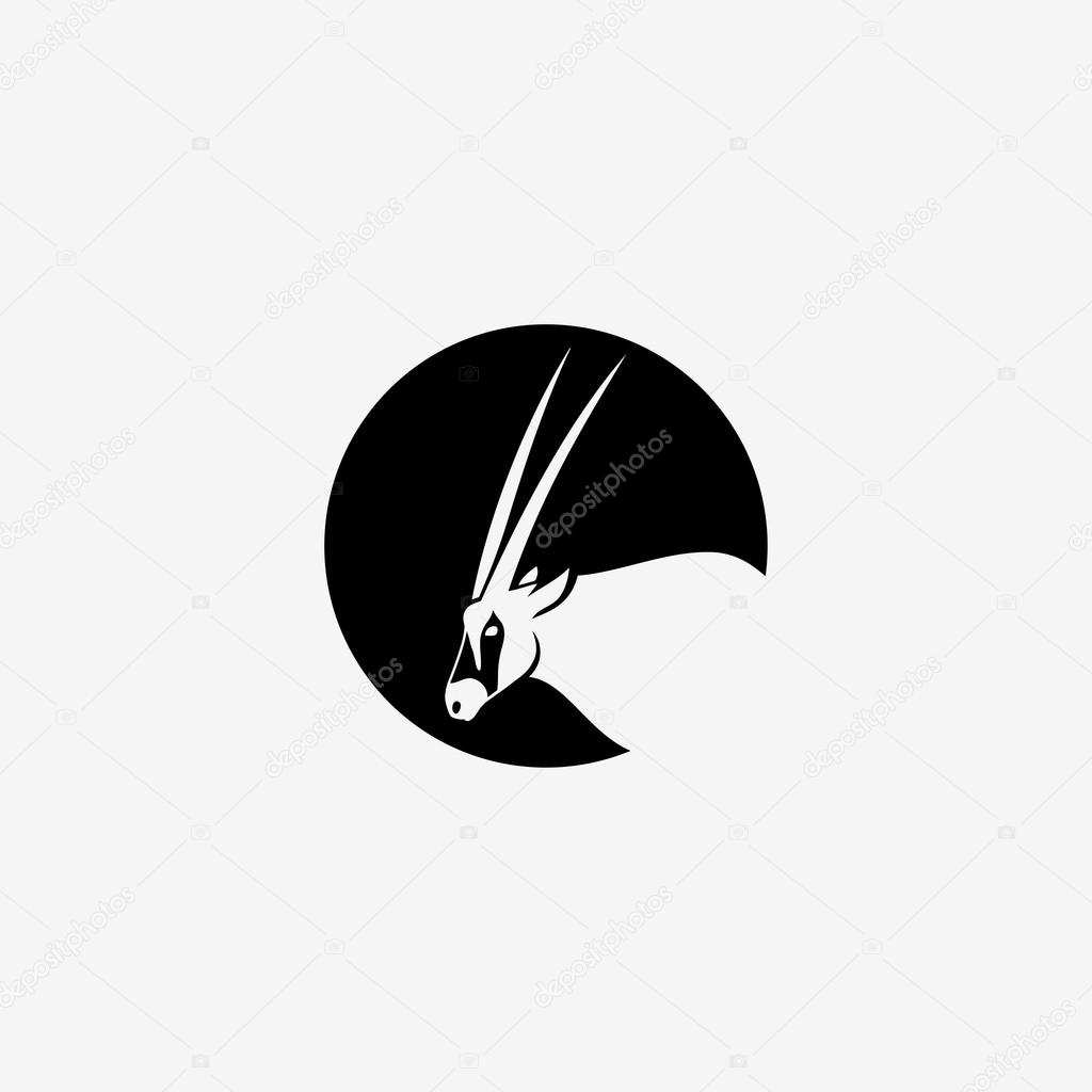 Oryx symbol - vector illustration