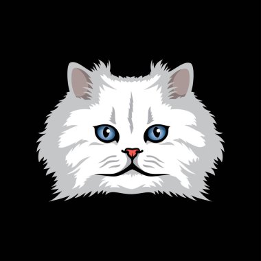 Pers cins kedisinin vektör çizimi 