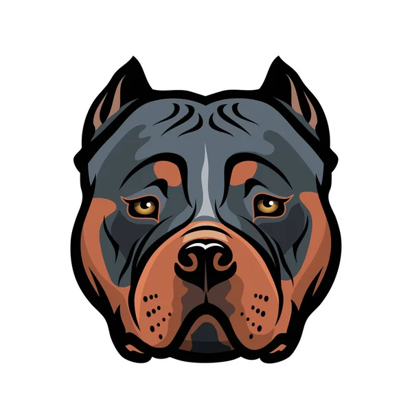 Vector Illustration American Bulldog — Stock Vector