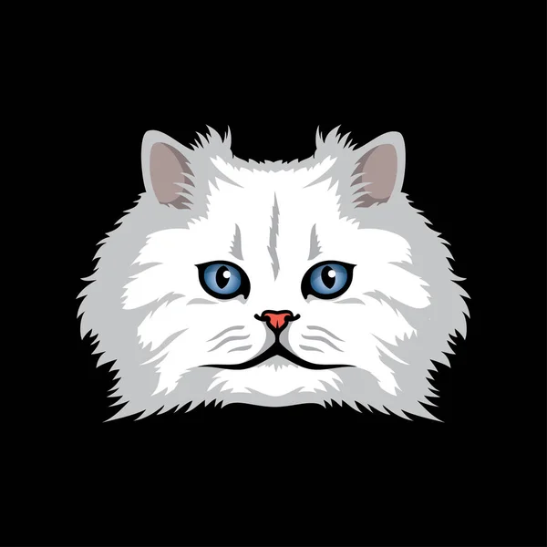 Vector Illustration Persian Breed Cat — Stock Vector