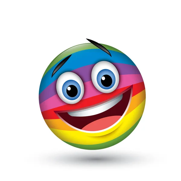 Ilustración Vectorial Del Icono Sonrisa Emoji — Vector de stock