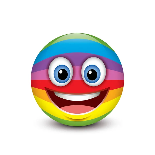 Ilustración Vectorial Del Icono Sonrisa Emoji — Archivo Imágenes Vectoriales