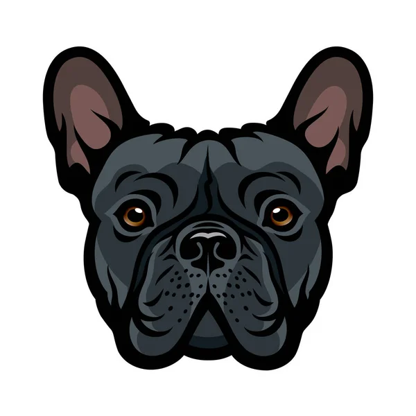 Illustration Vectorielle Bulldog Français — Image vectorielle