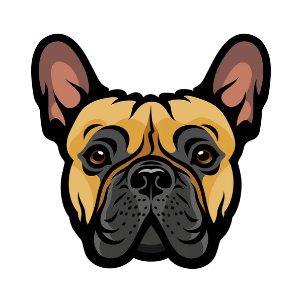 Vektorillustration Fransk Bulldog — Stock vektor