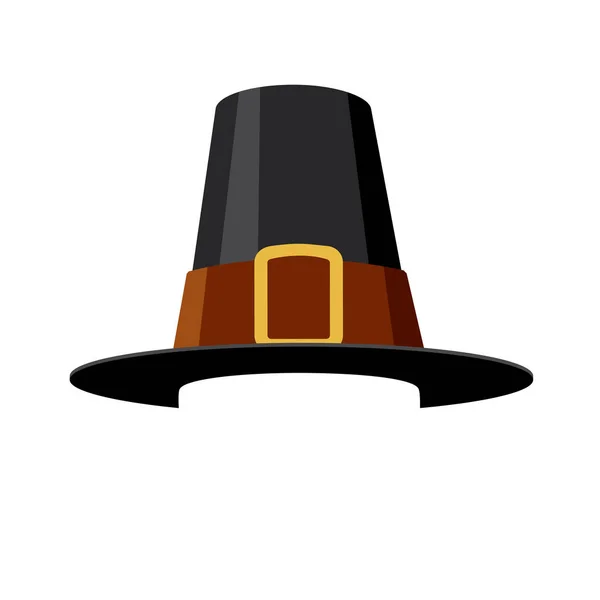Pilgrim Şapkasının Vektör Illüstrasyonu — Stok Vektör