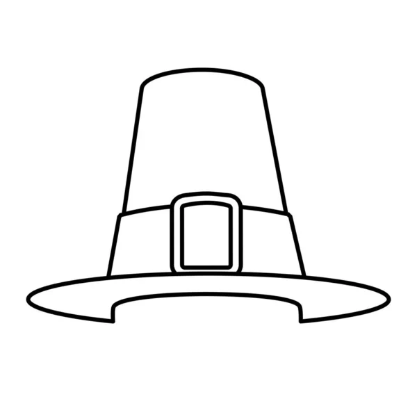 Illustrazione Vettoriale Del Cappello Pellegrino — Vettoriale Stock