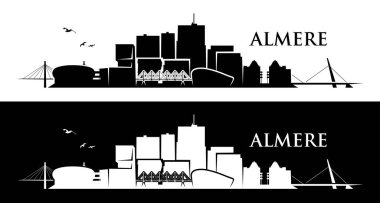 Almere şehir simgesi vektör illüstrasyonu
