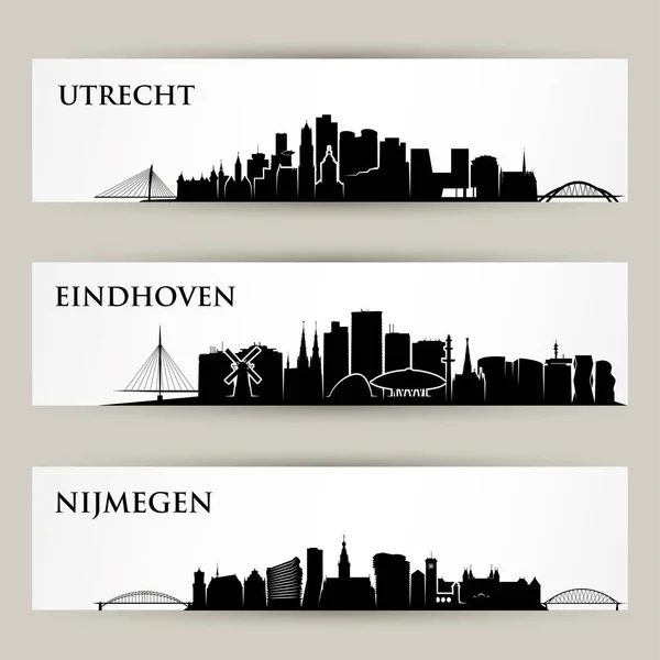 Nederland Icoon Vector Illustratie — Stockvector