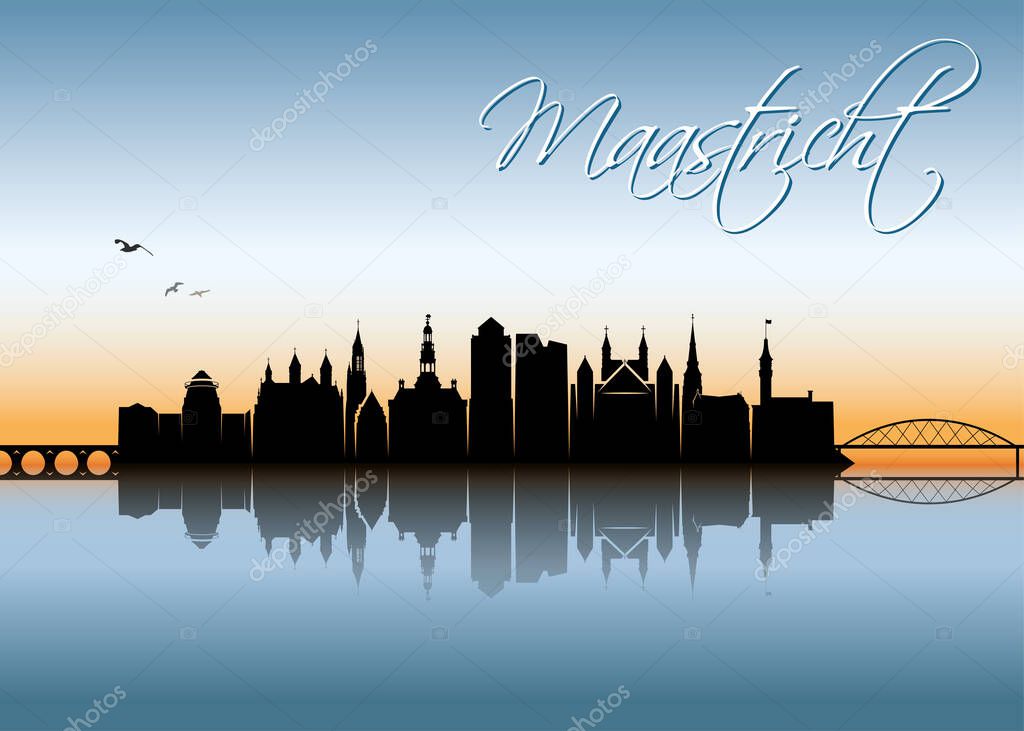 Maastricht city icon vector illustration