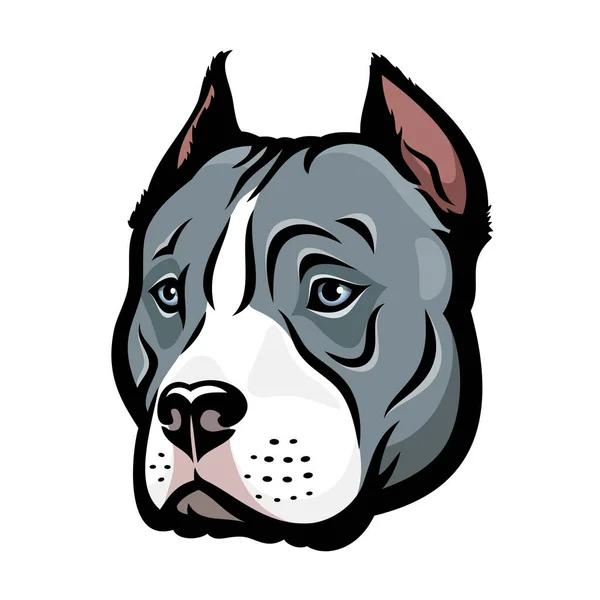 Pit Bull Icona Vettoriale Illustrazione — Vettoriale Stock