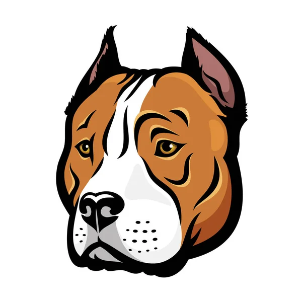 Pit Bull Ícone Vetor Ilustração —  Vetores de Stock