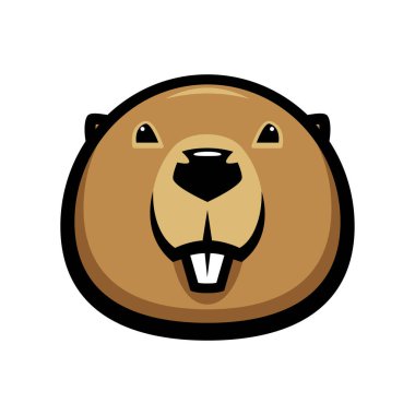 Kunduz hayvan, vektör illüstrasyonu