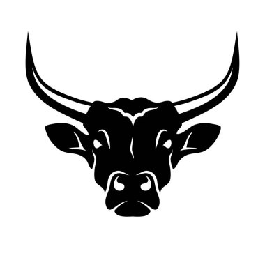 Boğa işareti ya da logo, izole vektör çizimi