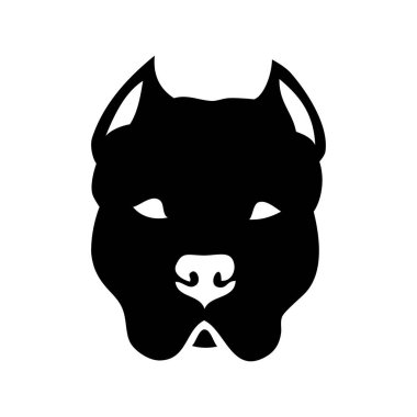 Amerikan Boğa Köpeği, izole vektör çizimi