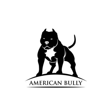 Amerikan Boğa Köpeği, izole vektör çizimi