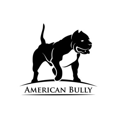 Amerikan Boğa Köpeği, izole vektör çizimi