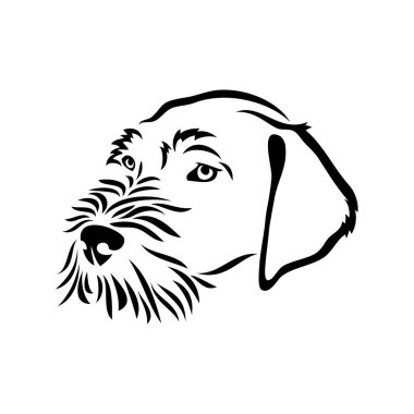 Almanca kısaltılmış işaretçi, izole vektör illüstrasyonu