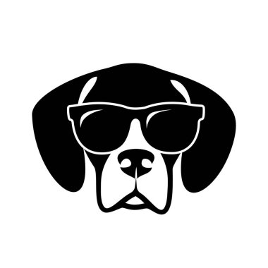 Almanca kısaltılmış güneş gözlüğü işaretçisi, izole vektör illüstrasyonu