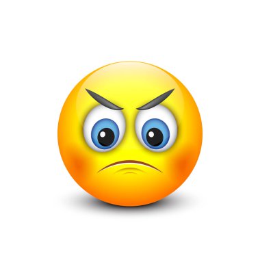 Sarı yüzün vektör illüstrasyonu