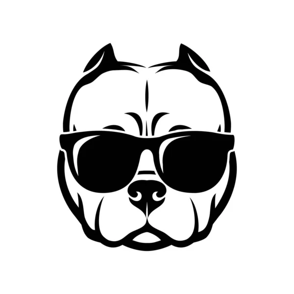 Смешная Собака Очках Векторная Иллюстрация Дизайна — стоковый вектор