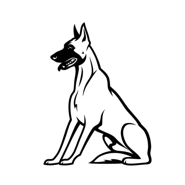 Lindo Perro Raza Mascotas Vector Diseño Ilustración — Archivo Imágenes Vectoriales