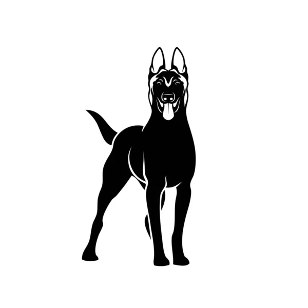 Χαριτωμένο Σκυλί Κατοικίδιο Ζώο Φυλή Διάνυσμα Εικονογράφηση Σχεδιασμό — Διανυσματικό Αρχείο