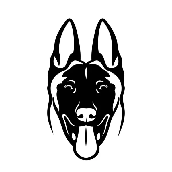 Lindo Perro Raza Mascotas Vector Diseño Ilustración — Vector de stock