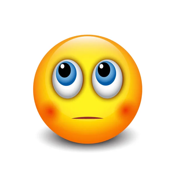 Emoticon Rullande Ögon Emoji Vektor Illustration — Stock vektor