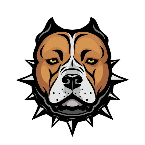 American Bully Dog Isolated Vector Illustration — Stock Vector