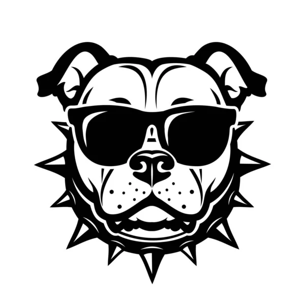 American Bully Hund Isolerad Vektor Illustration — Stock vektor