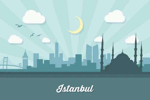 Istanbul skyline — Stock Vector