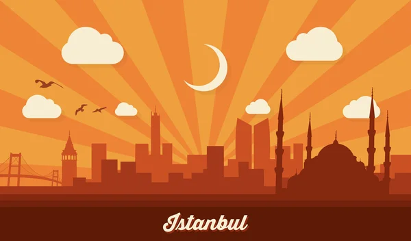 Skyline istanbul — Image vectorielle