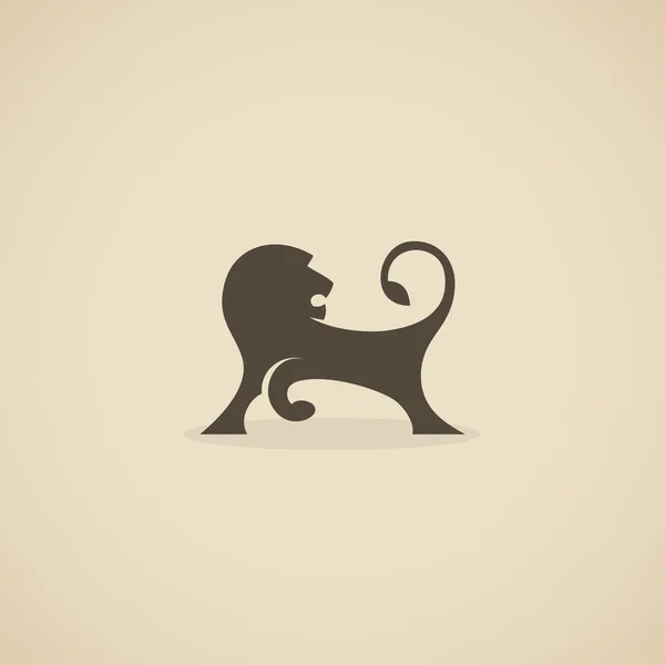 Icono León — Vector de stock