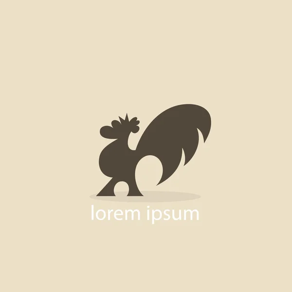 Rooster icon — Stock Vector