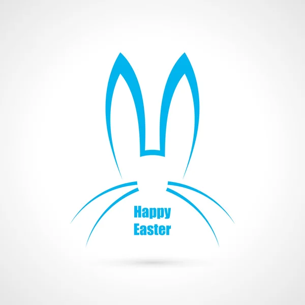 Happy Easter symbol with rabbit ears — Stock Vector