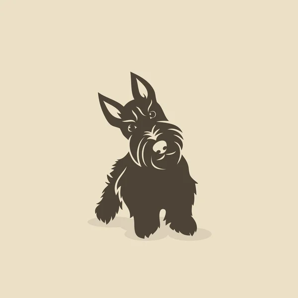 Terrier escocés — Vector de stock