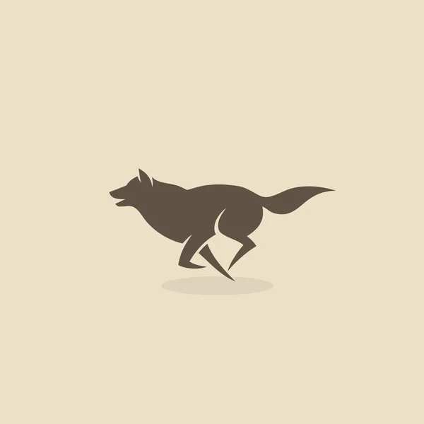 Lobo icono — Vector de stock