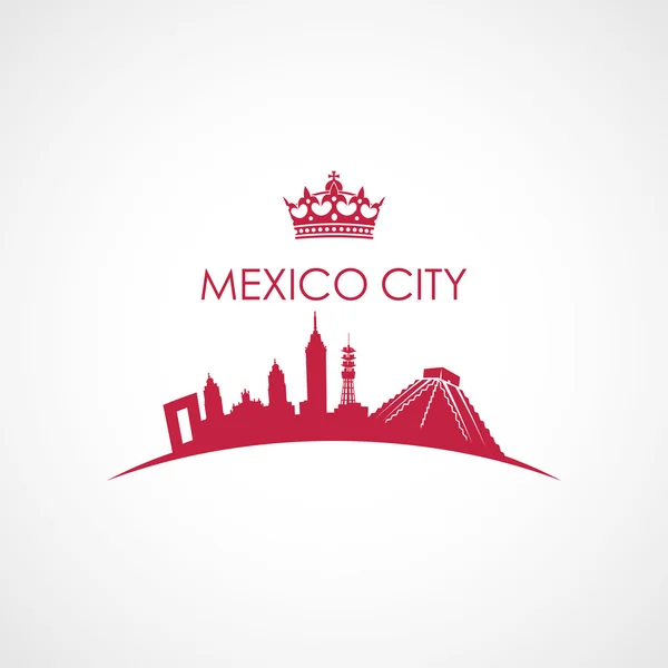 Cidade do México skyline — Vetor de Stock