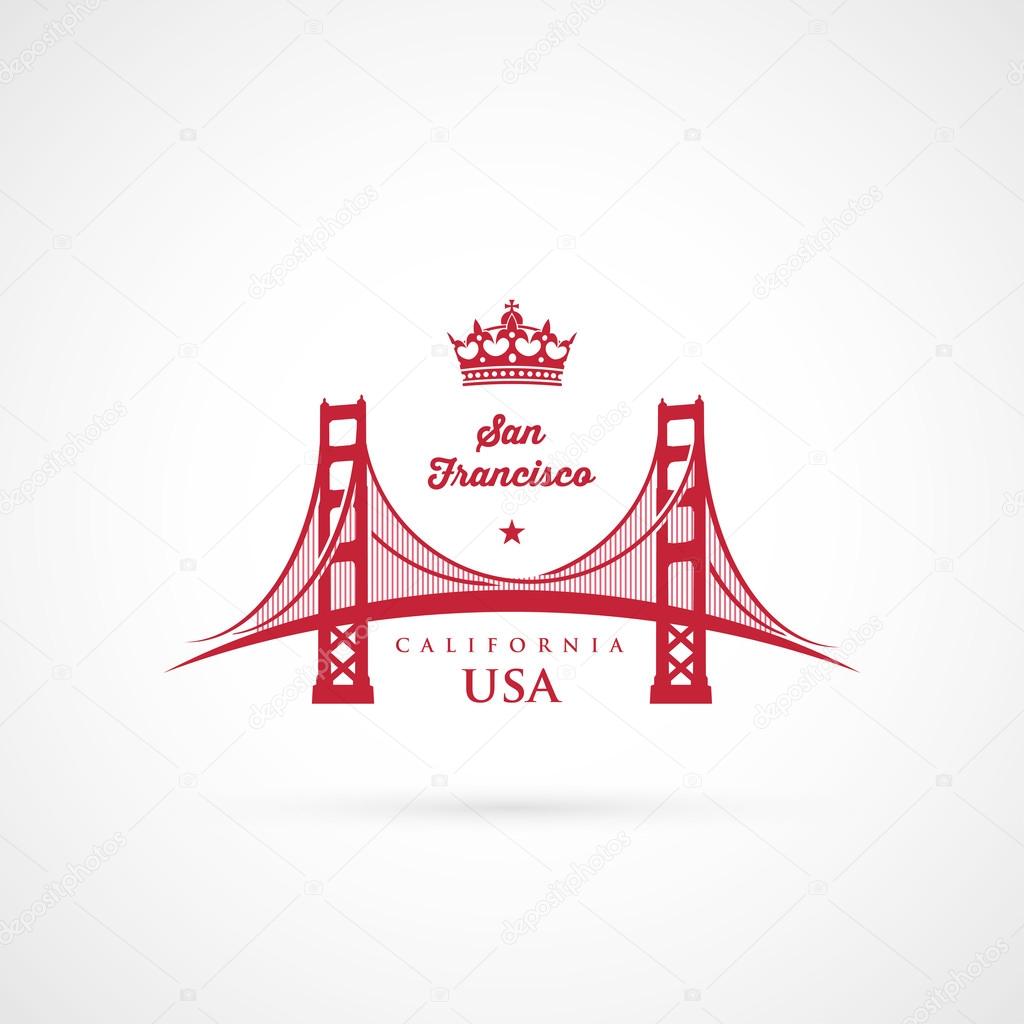 Golden Gate bridge symbol